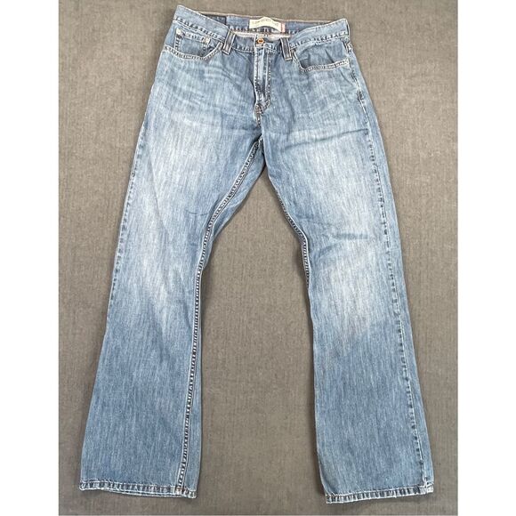 Levis 527 Jeans Men 33x34 Blue Low Bootcut Denim Classic Fit Vintage Style